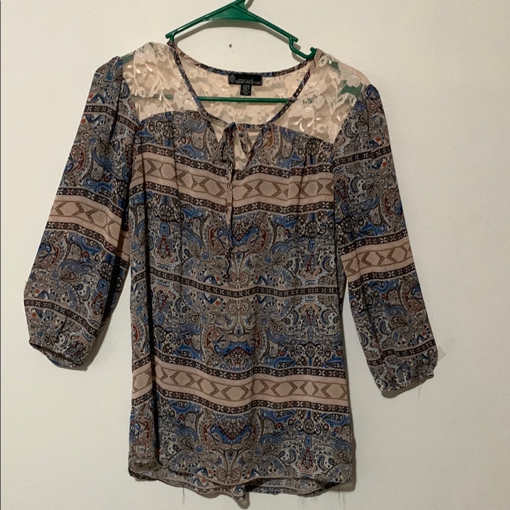 Signature Studio Paisley Print Women's Top